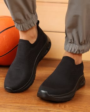 Shein Men Slip-On Round Toe Self Designed Walking Shoes-image-6