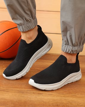 Shein Men Slip-On Round Toe Self Designed Walking Shoes-image-20