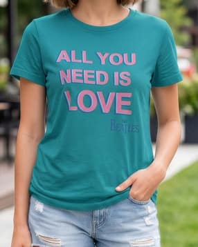 Shein Short Sleeve The Beatles Chest Print Crew Tshirt-picture-41