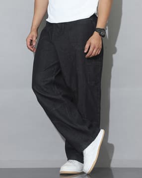Shein Full Length Panelled Clean Wash Cargo Style Jeans-image-19