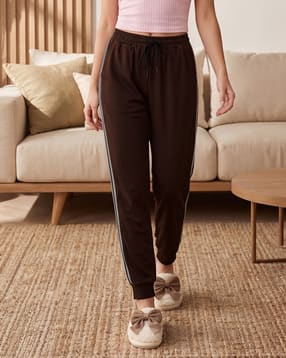 Shein Ankle Length Side Contrast Striped Joggers-picture-39