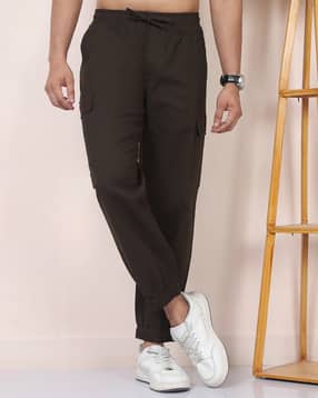 Shein Ankle Length Elasticated Drawstring Waist Joggers-picture-13