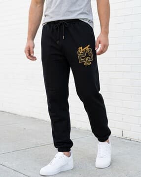 Shein Elasticated Drawstring Waist Numeric Print Joggers-picture-21