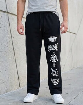 Shein Elasticated Drawstring Waist Graphic Print Track Pant-picture-11