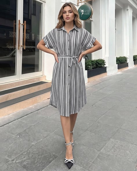 Buy Black White Dresses for Women by Shein Online