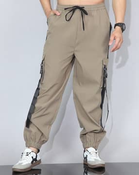 Shein Ankle Length Buckle Strap Detail Joggers With Pocket-picture-48