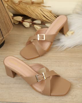 Shein Women Open Toe Criss-Cross Strap Block Heel Sandal-picture-20