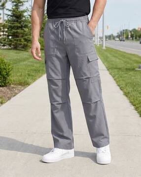 Shein Men Elasticated Drawstring Waist Pleat Detail Pants-picture-33