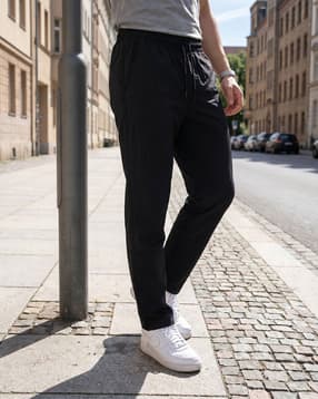 Shein Ankle Length Elasticated Drawstring Waist Pants-picture-32