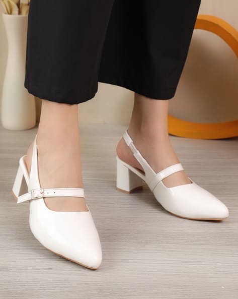 dress trendy white heels