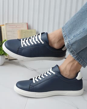 Shein Shein Men Lace Fastening Round Toe Plimsoll Casual Shoes
