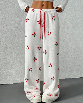Shein Elasticated Drawstring Waist Novelty Print Pant-image-42