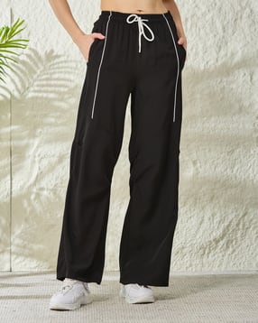 Shein Elasticated Drawstring Waist Knee Pleated Trackpant-picture-25