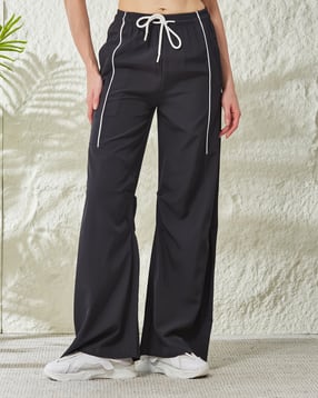 Shein Elasticated Drawstring Waist Knee Pleated Trackpant-picture-15