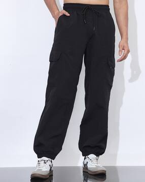 Shein Elasticated Drawstring Waist Panelled Joggers-picture-38
