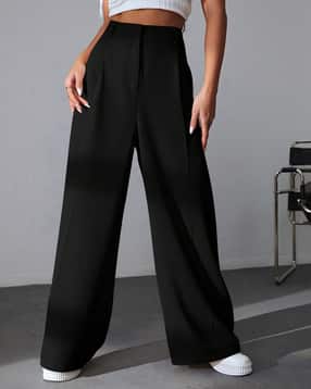 Shein Full Length High Rise Pleated Palazzo Pant-picture-42