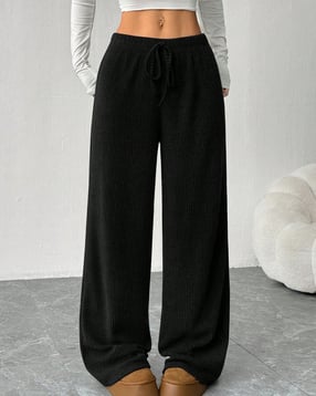 Shein Full Length Elasticated Drawstring Waist Ribbed Pant-picture-27