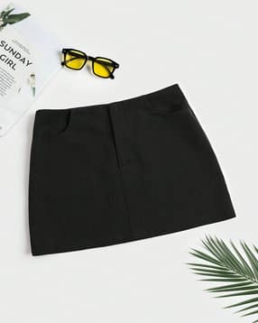 Shein Panelled Mini Pencil Skirt With Zip Closure-picture-22