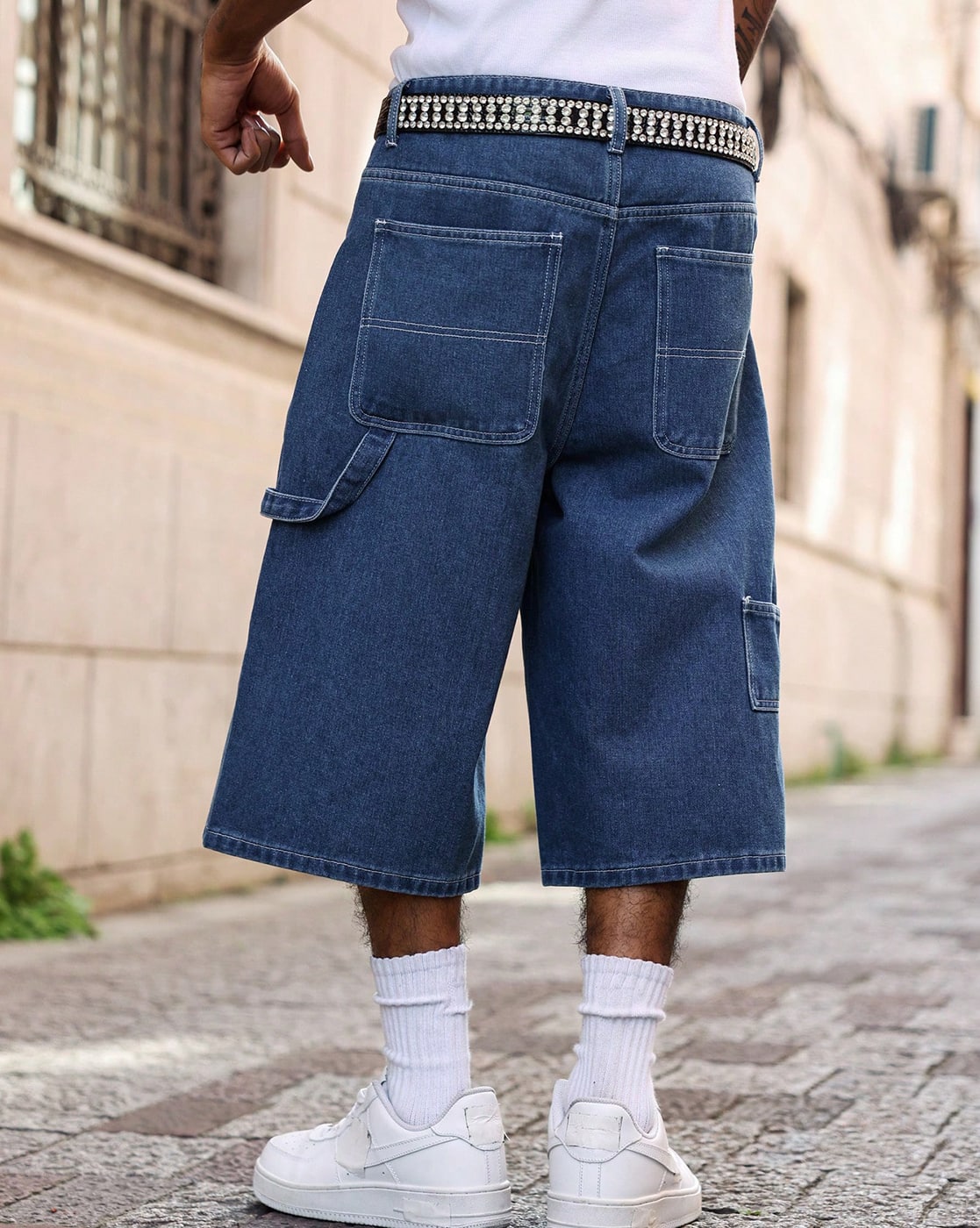 Buy Dark Blue Shorts & 3/4ths for Men by Shein Online | sheinindia.in