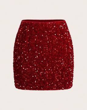 Shein High Waist Sequined Mini Pencil Skirt-picture-14