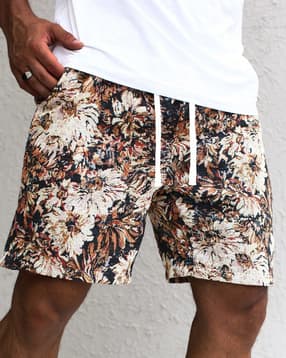 Shein Elasticated Drawstring Waist Floral Print Bermudas-picture-41