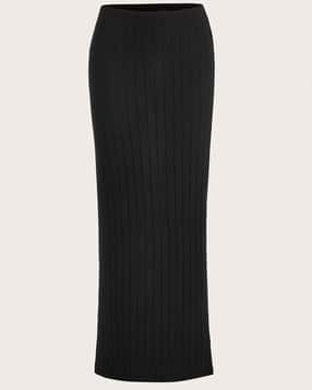 Shein Flexi Waist Ribbed Maxi Pencil Skirt-picture-49