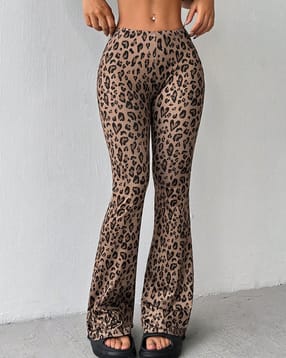 Shein Low Rise Full Length Flexi Waist Animal Print Pant-picture-12