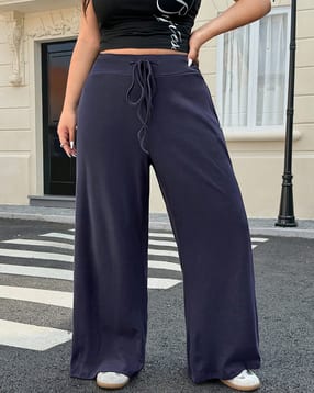 shein plus Shein Full Length Elasticated Drawstring Waist Trackpant-picture-16