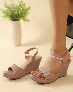 Shein Women Open Toe Sling-Back Wedge Heel Sandals-picture-27