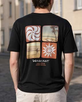 Shein Short Sleeves Graphic Back Print Crew Tshirt-picture-48