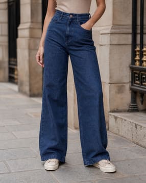 Shein Full Length Fly With Button Closure Light Wash Jeans-picture-39
