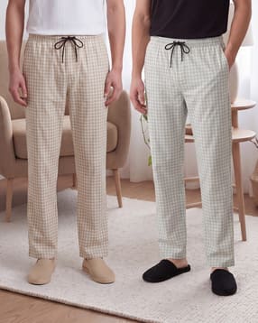 Shein Combo of 2 Full Length Checked Pyjamas-picture-25