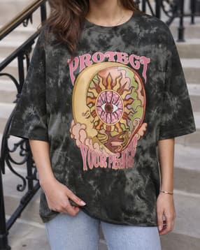 Shein Drop Shoulder Graphic Chest Print Crew Tshirt-picture-14