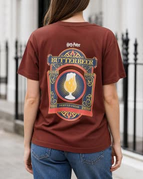 Shein Short Sleeve Harry Potter Back Print Crew Tshirt-picture-21