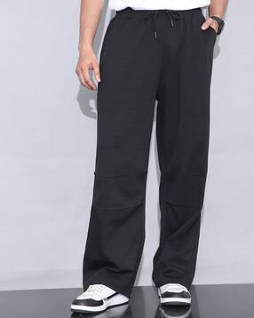 Shein Elasticated Drawstring Waist Knee Pleated Trackpant-picture-27