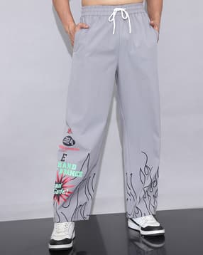 Shein Elasticated Drawstring Waist Graphic Print Pant-picture-22