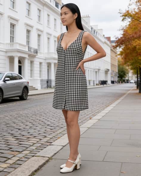 black white shift dress Buy Dresses for Women by Shein Online retro 60s shift dress