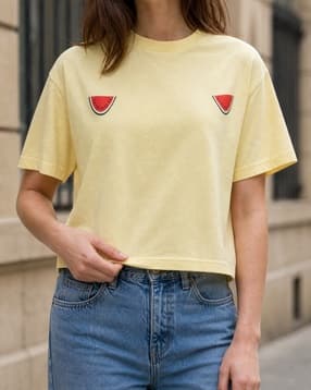 Shein Short Sleeve Graphic Placement Print Crew Tshirt-picture-34