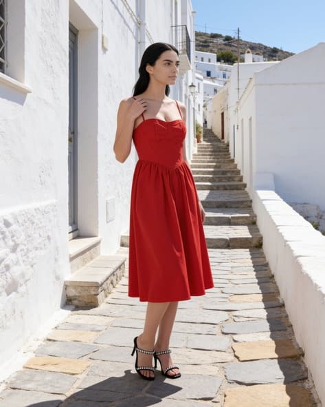 Buy Red Dresses for Women by Shein Online