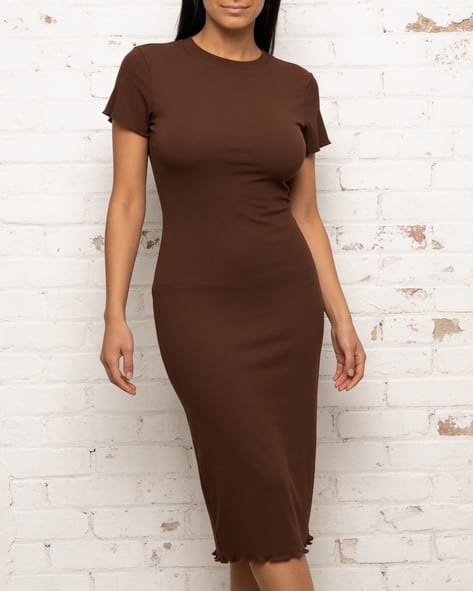 Buy Brown Dresses for Women by Shein Online