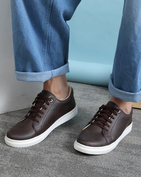Shein Men Lace Fastening Round Toe Court Sneakers-picture-31