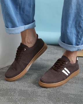 Shein Men Lace Up Contrast Panelled Court Sneakers-picture-43