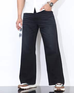 Shein Shein Men Full Length Fly With Button Closure Mid Wash Jeans