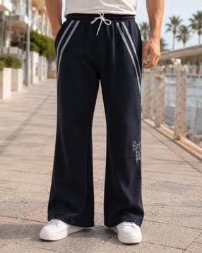 Shein Elasticated Drawstring Waist Contrast Stripe Trackpant-picture-27