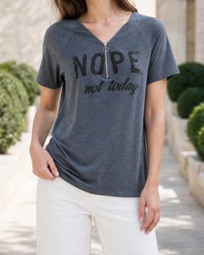 Shein Raglan Sleeve Typographic Chest Print Tshirt-picture-53