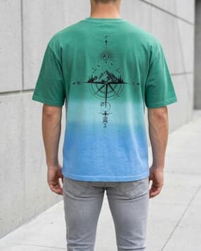 Shein Drop Shoulder Graphic Back Print Crew Tshirt-picture-15