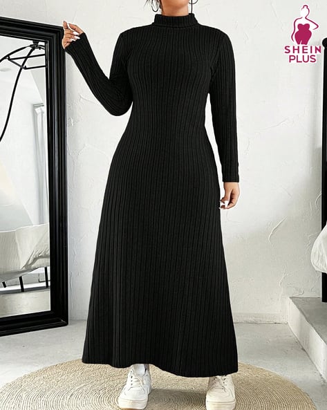 shein black sweater dress Short Size S Our products are available online Shein Black Square Neck Raglan