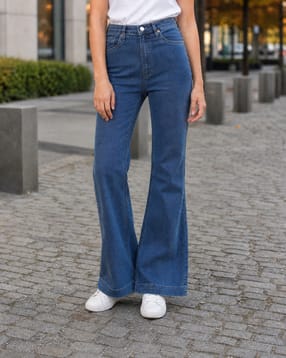 Shein Full Length Fly With Button Closure Light Wash Jeans-picture-30