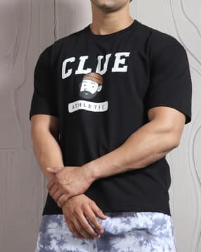 Shein Short Sleeve Typographic Chest Print Crew Tshirt-picture-14