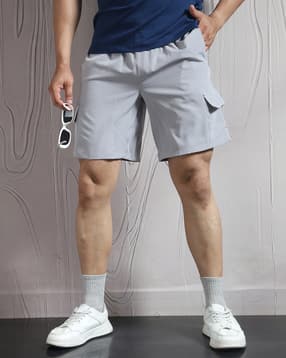Shein Low Rise Elasticated Waist Athletic Shorts-picture-22